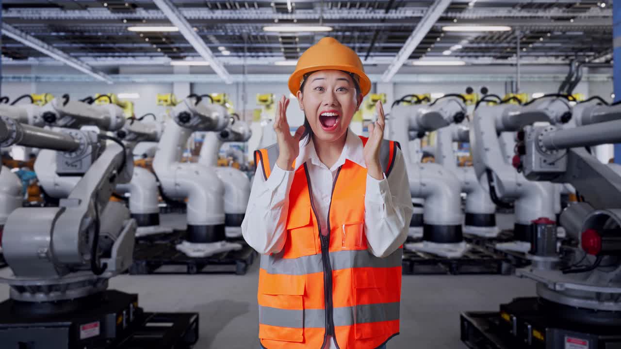 엔지니어가 공장에서 로에 반응합니다.