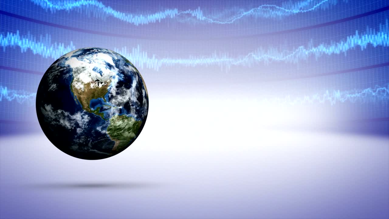 земля и бизнес-линии концепция анимация, рендеринг, цикл, фон