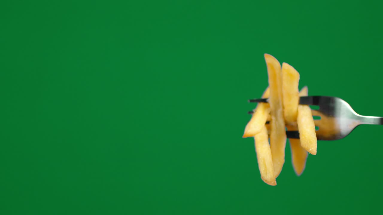 포크에 맛있는 김.