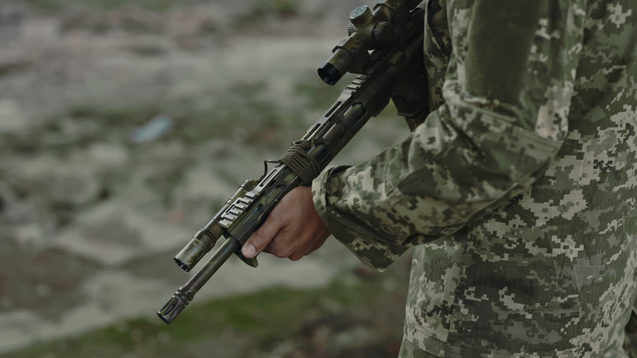 Soldier with Sniper Rifle