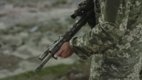 soldier with sniper rifle