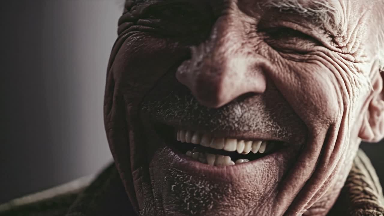 hombre mayor sonriente