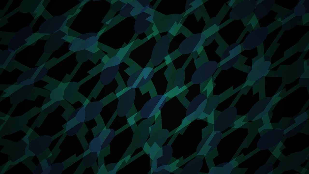 Abstract Motion Background with Intersecting Green and Blue Geometric Patterns