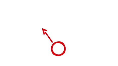 símbolos de planificación de negocios con animación de estilo de dibujo a mano