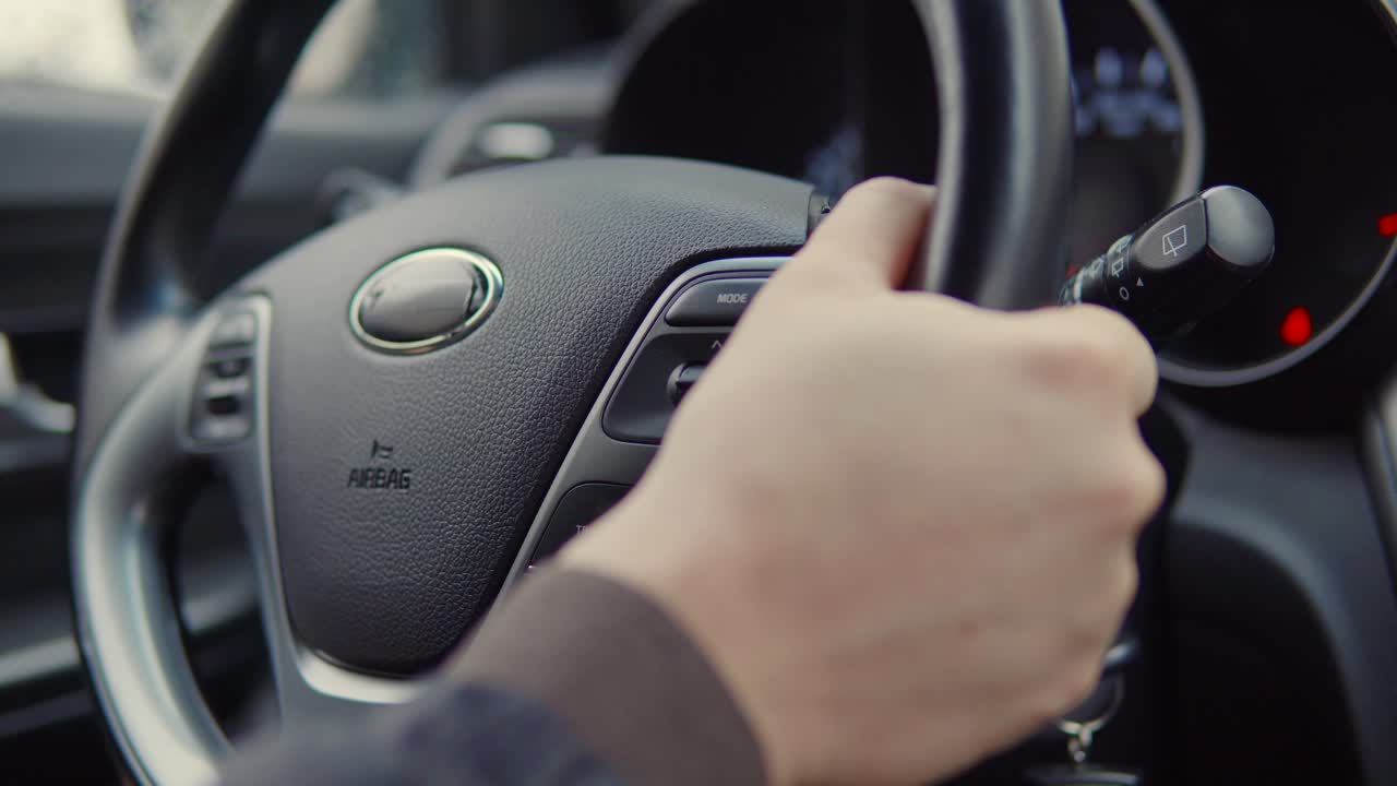 persona que conduce un automóvil kia