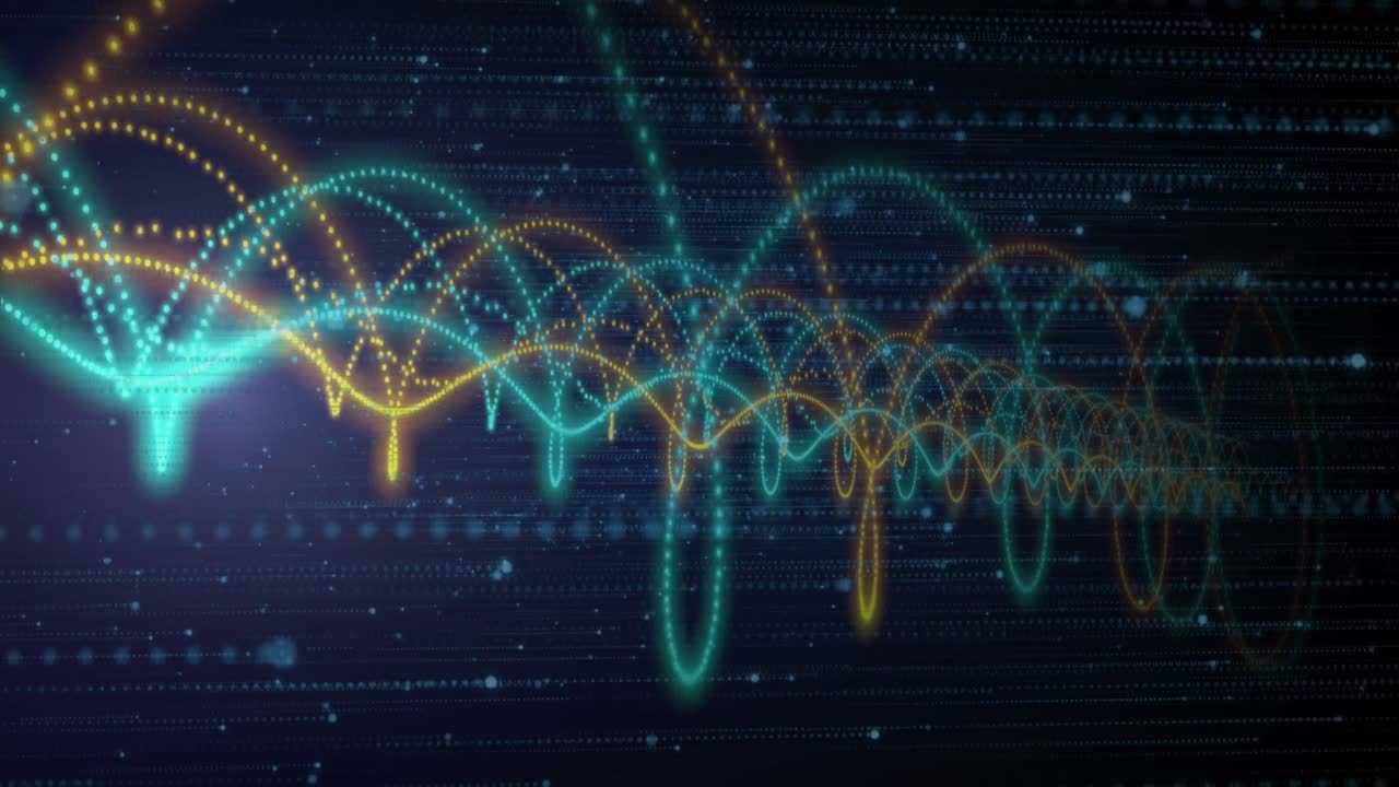 Animation of data processing and networks of connections