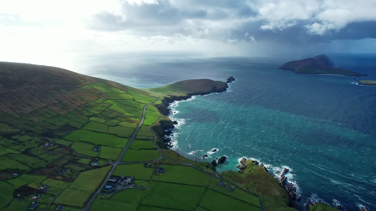 Dramatic Irish Seascapes Slea Head drive with The Blasket Islands Epic locations in Kerry Ireland