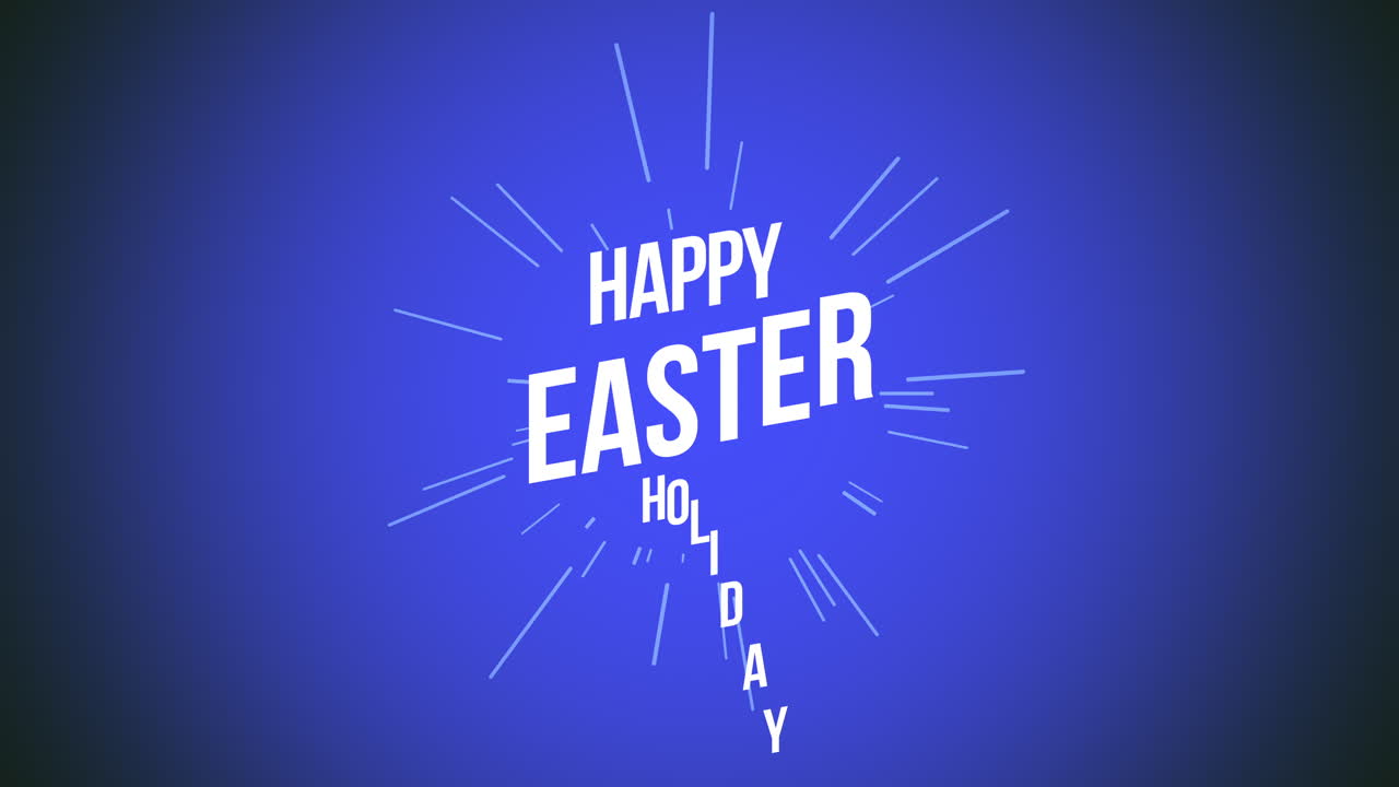 Testo 'Buona Pasqua' su sfondo blu 2
