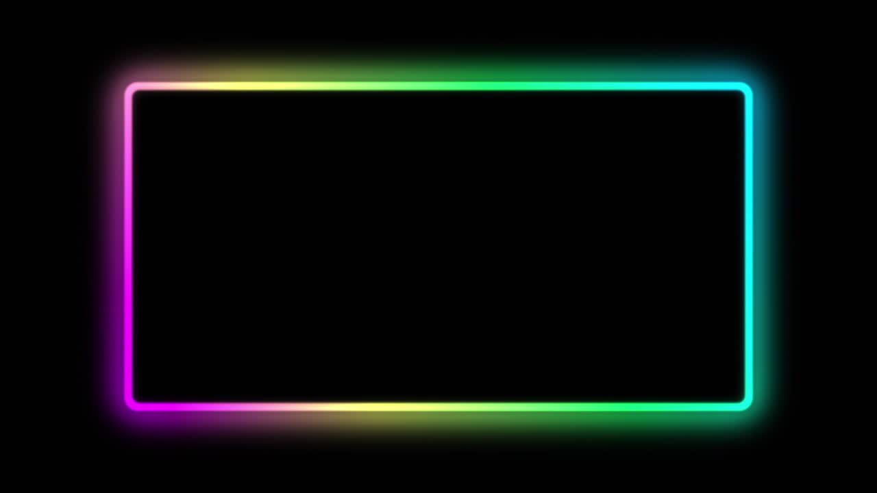 marco de neón fondo publicitario resplandor azul rosado