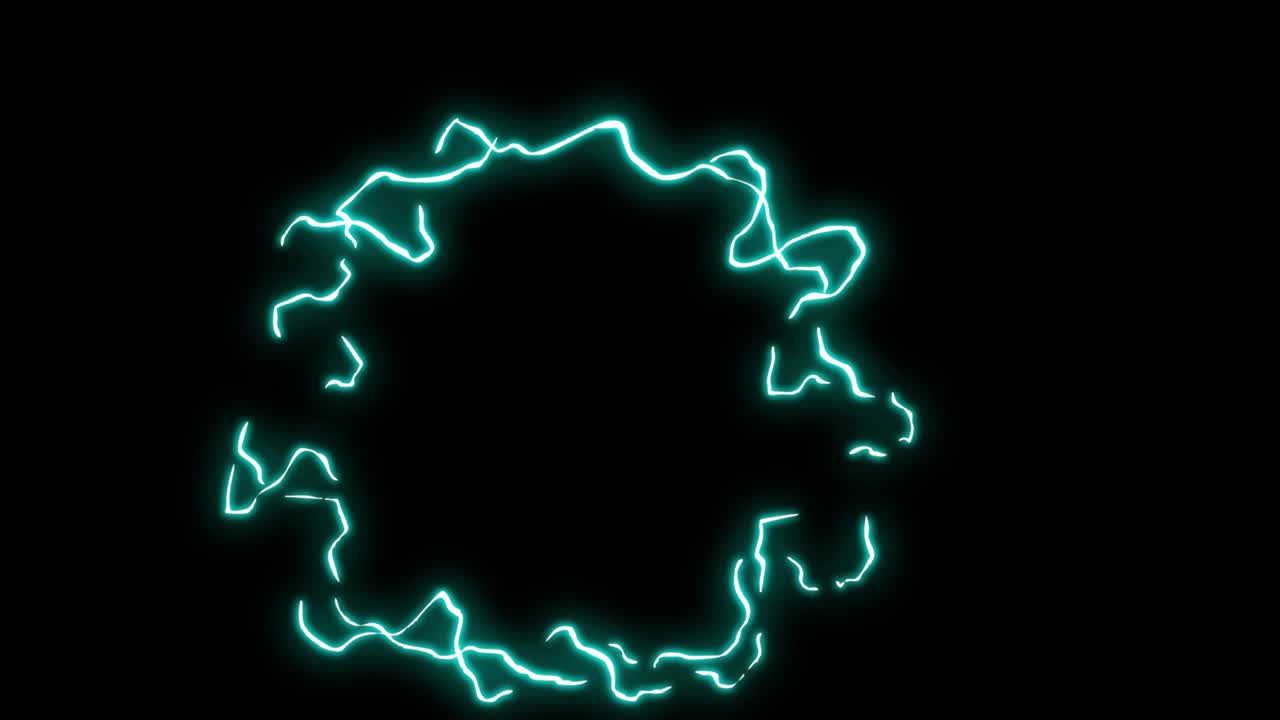 검은색 배경의 번개