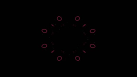 fondo de movimiento de patrón gráfico de caleidoscopio colorido