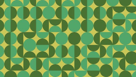 patrón geométrico multicolor con elementos muy peri violeta. azulejos redondos en mosaico animado abstracto. fondo gráfico de movimiento en un diseño plano