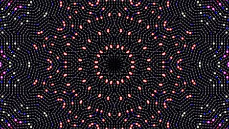 beautiful abstract kaleidoscope that shines, a radiant light that regulates the subtle movements