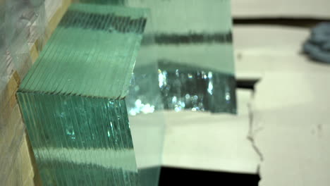 sheets of factory manufactured tempered clear glass