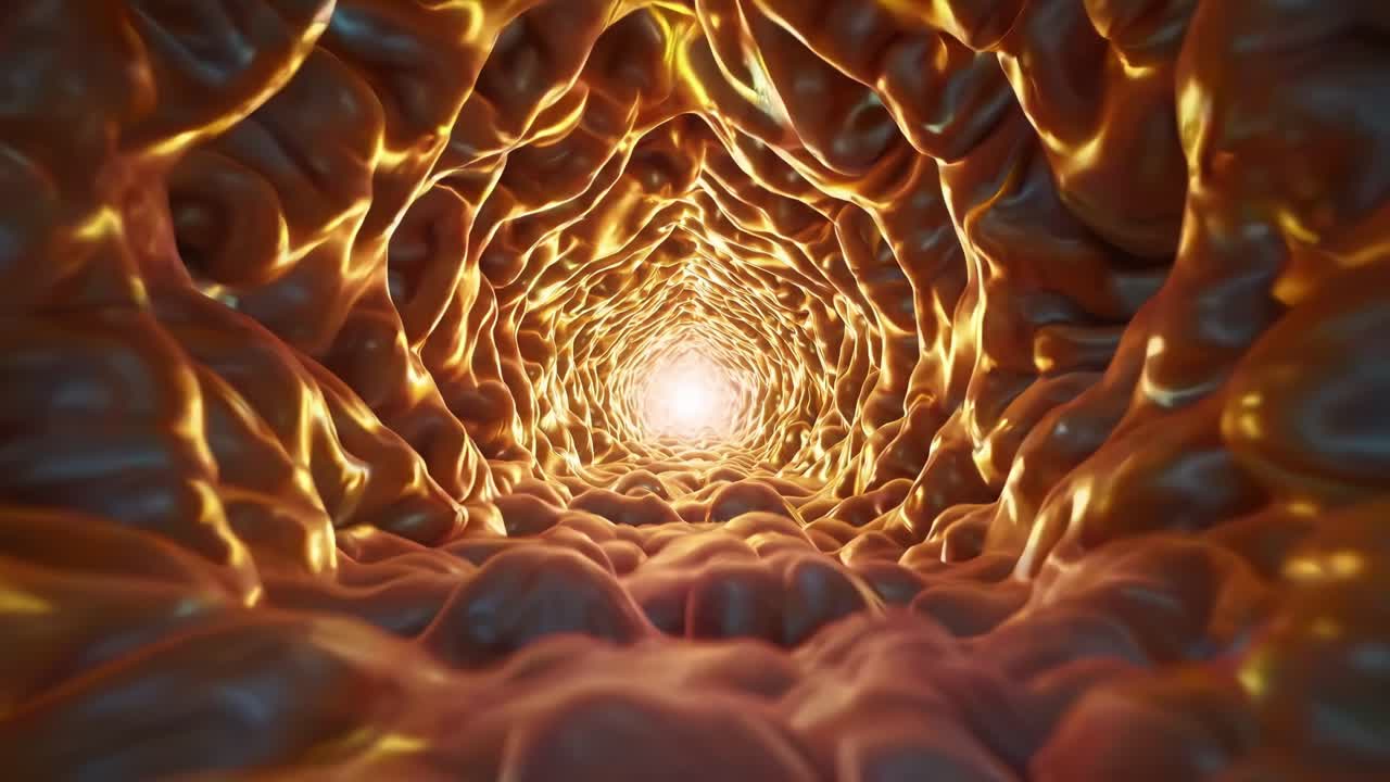 Abstract Tunnel of Organic Tissue