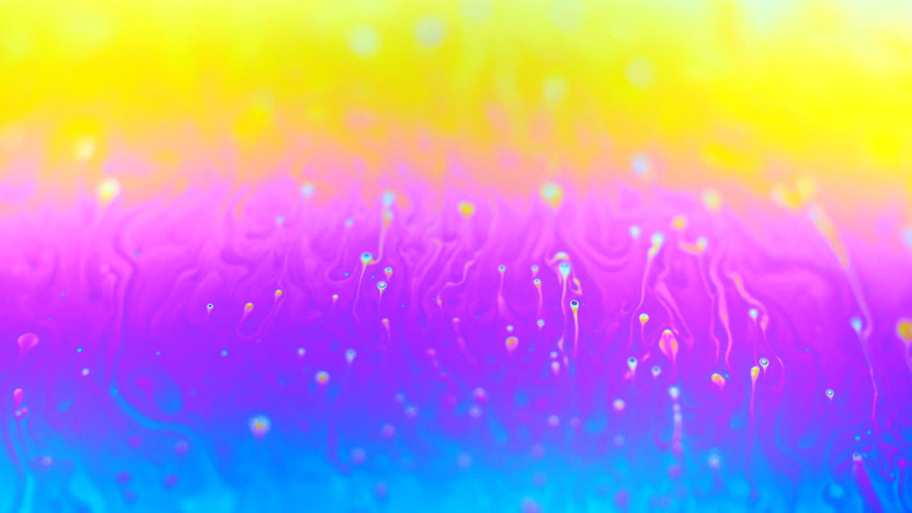 움직이는 색상, 액체 효과, 비누 거품