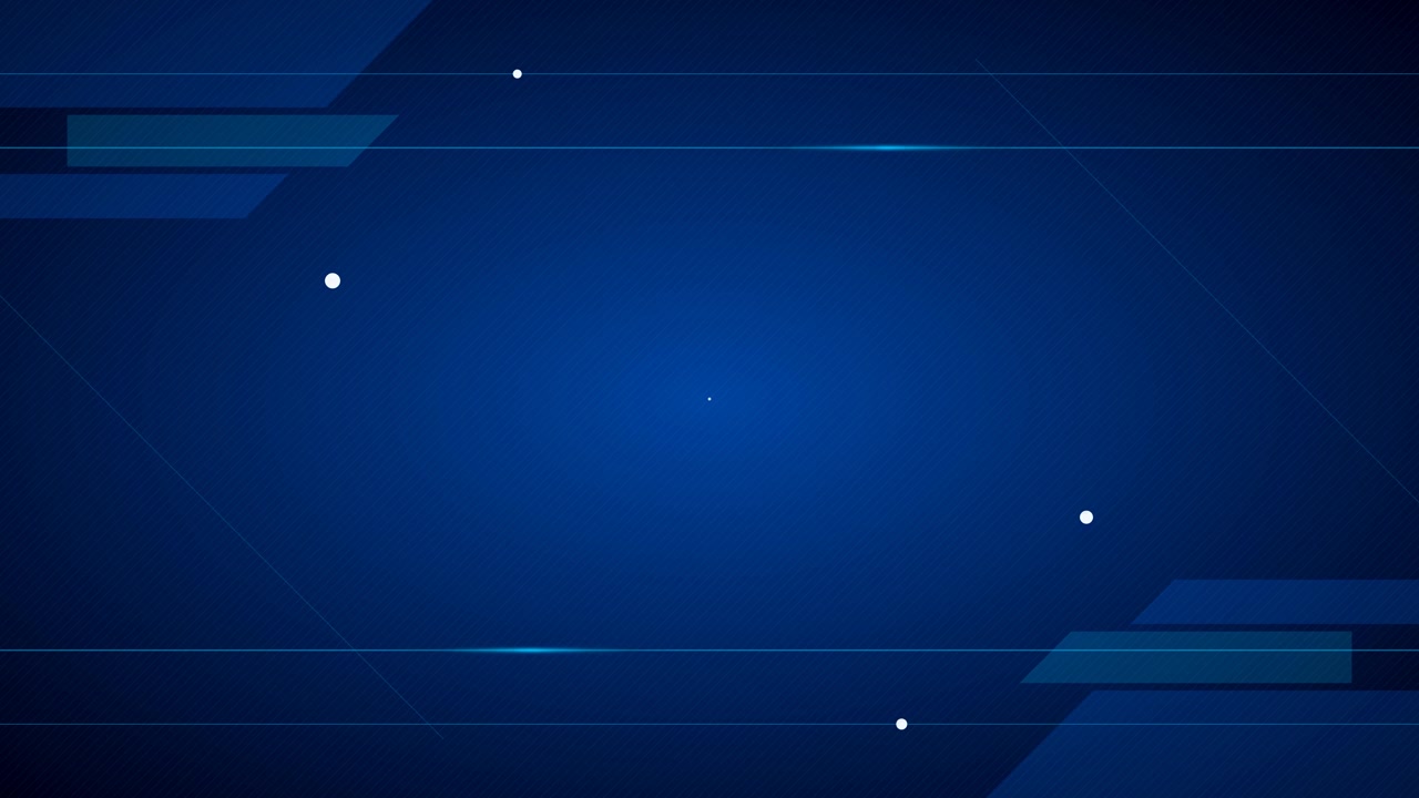 Abstract Blue Background with Geometric Shapes and Light Streaks