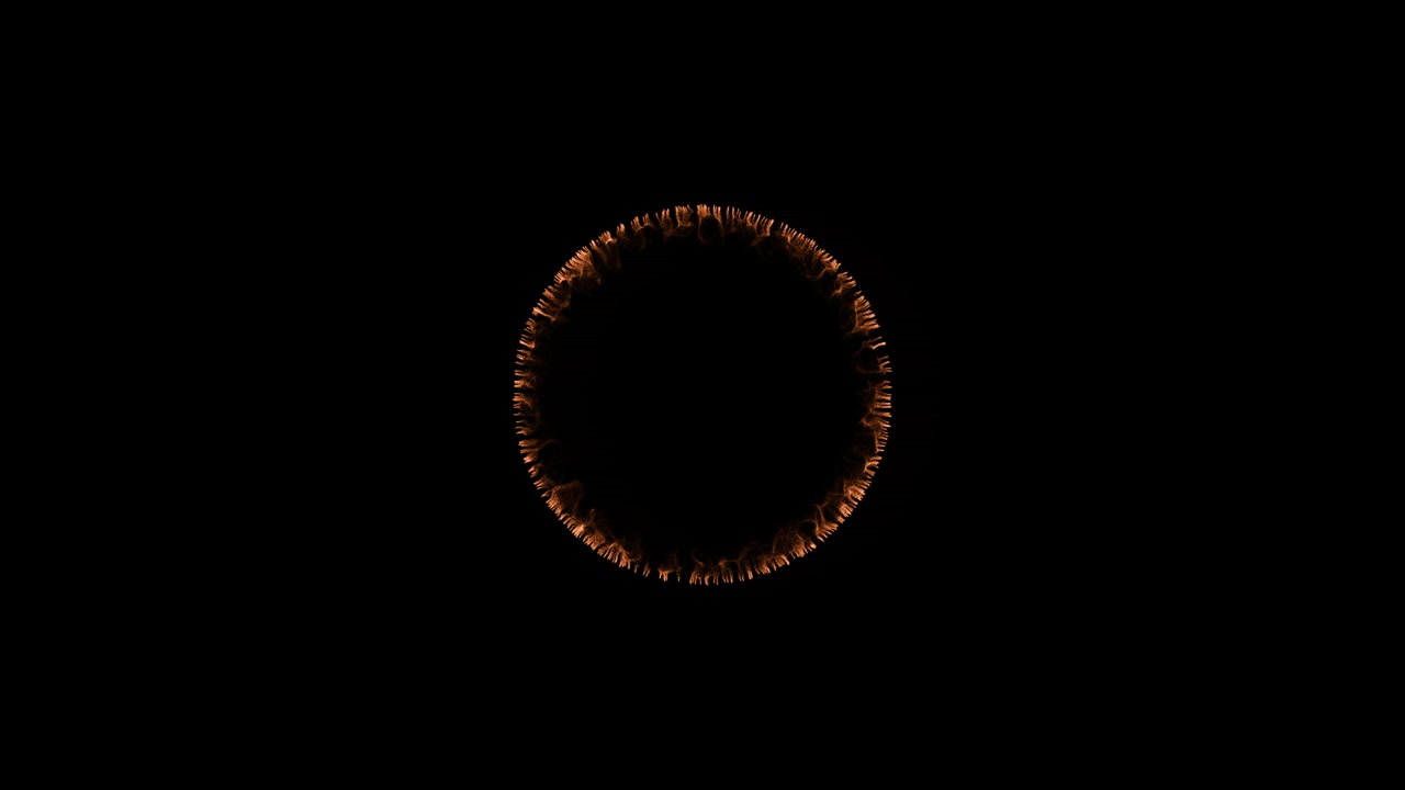 Orange Circular Flame Design