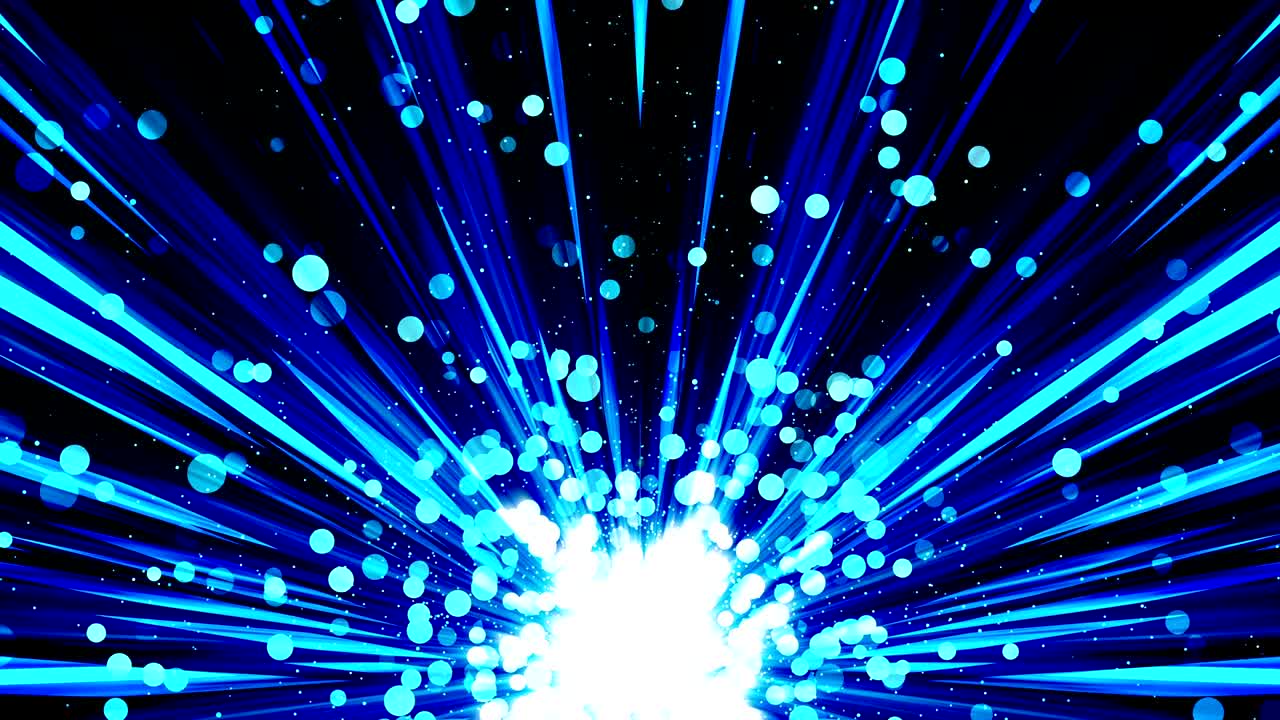 rayos de estallido de estrellas en el espacio. animación de bucle de haz de dibujos animados. fondo del concepto de tecnología futura. estrella de explosión con líneas.