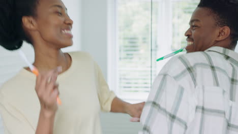 dance, singing and couple brushing teeth