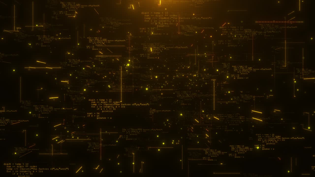 Golden particles abstract background shining floor particles stars dust animation futuristic