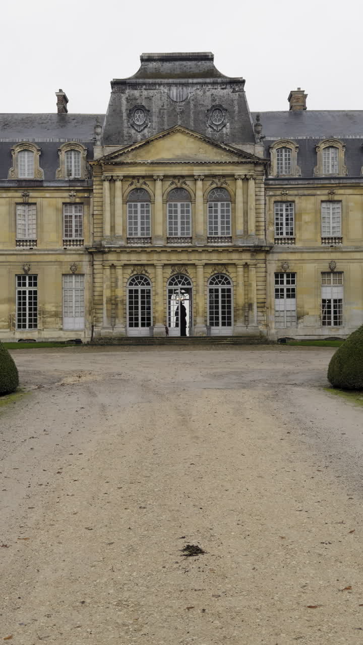 Facade of a Historical European Chateau