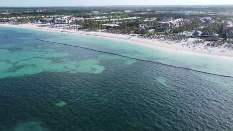 amazing aerial drone image of the sea beach