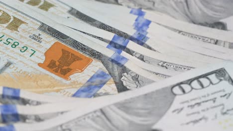 primer plano de los billetes de un dólar de estados unidos