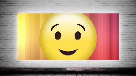 un sonriente guiño en el lienzo.
