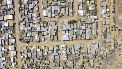 aerial view of an informal settlement