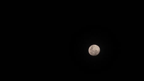 full moon night in the dark clear sky. lunar moon traveling vertical line rising up in the space. round beautiful full moon before spring season coming celebration party at night. night scenery nature