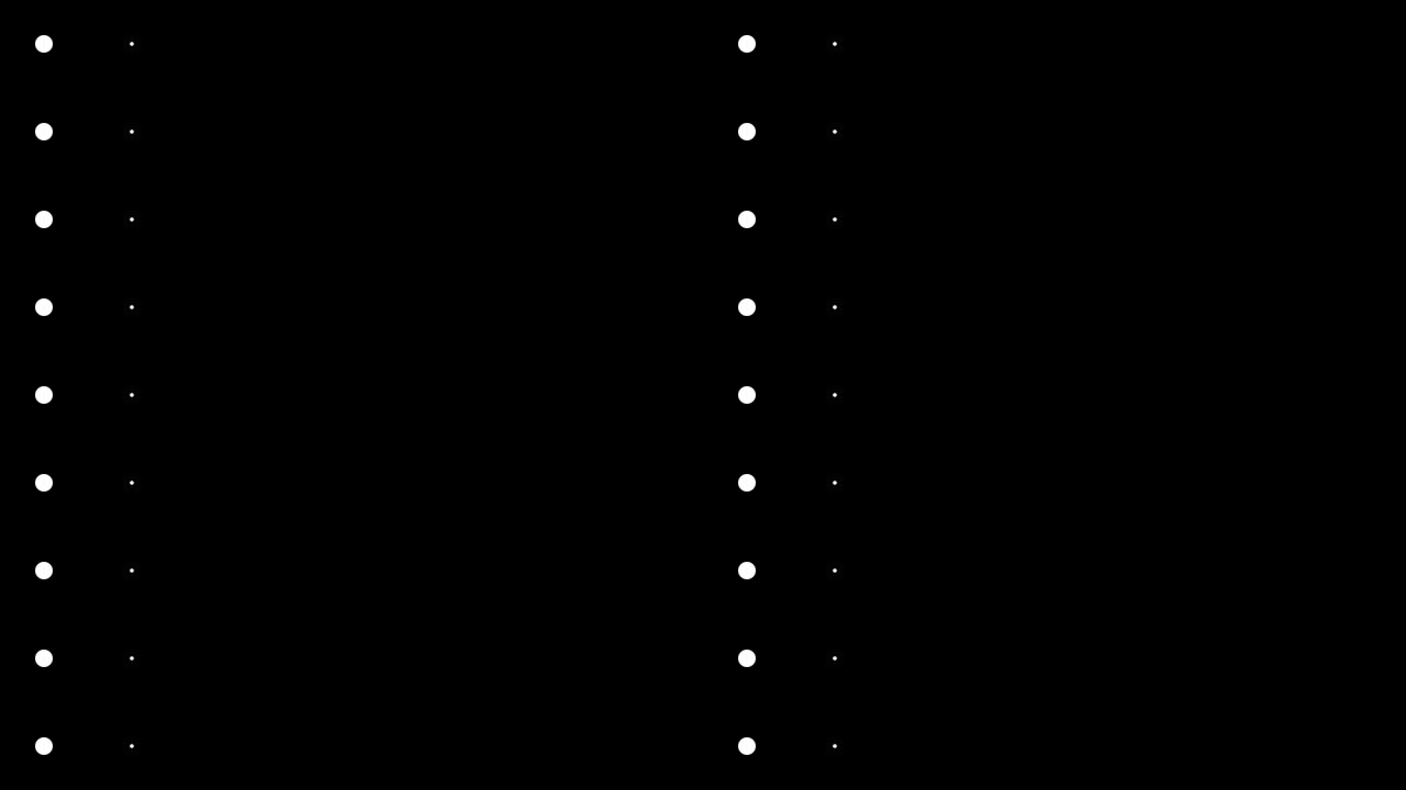 28 máscaras de transición con textura punteada.