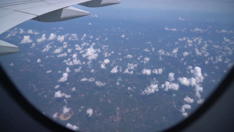 view from the airplane window