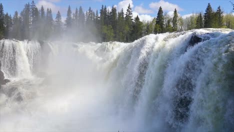 slow motion video ristafallet waterfall in the western part of jamtland is listed as one of the most beautiful waterfalls in sweden.