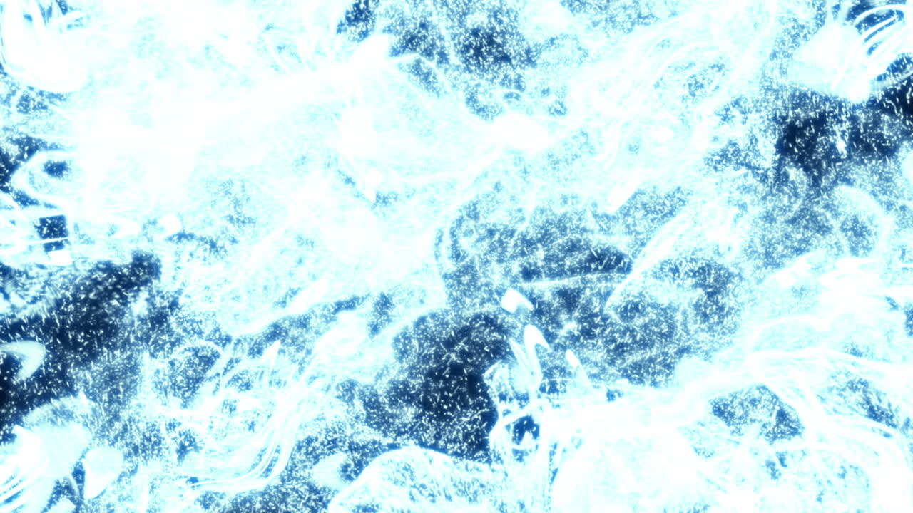 Esplosione di Energia di Particelle Blu Astratte su Sfondo Nero