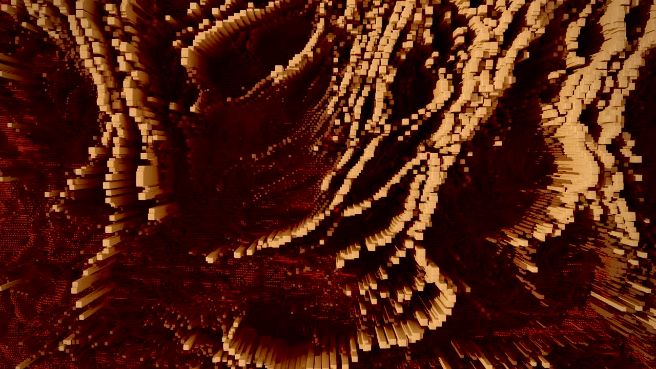 4k 추상 토포그래픽 파형