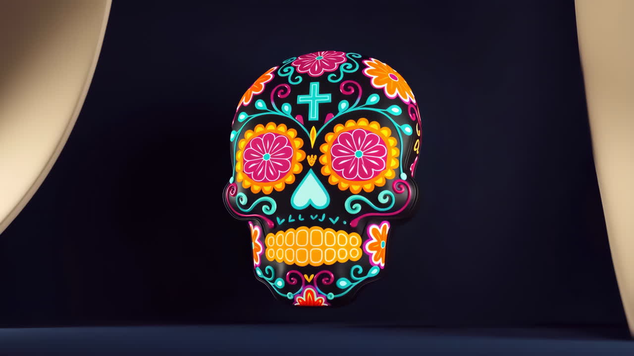 Colorful Sugar Skull Decoration
