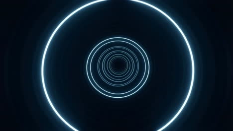 túnel de luz de neón abstracto