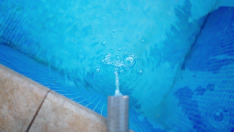 water feature in swimming pool