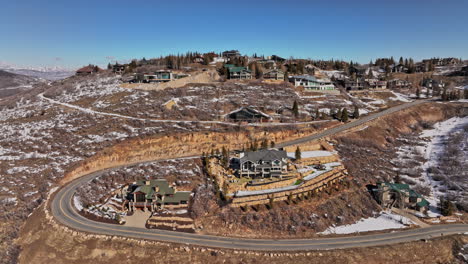 park city utah aerial v low level flyover