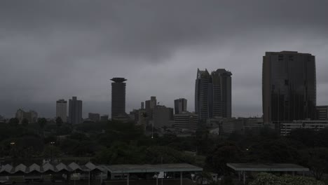 a time lapse of a cloudy start to the day in nairobi, kenya