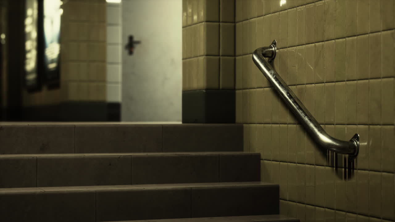 코로나19 전염병 기간 동안 비어있는 기차역