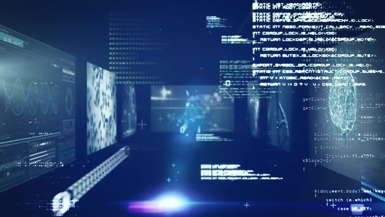 Digitally generated video of medical data processing