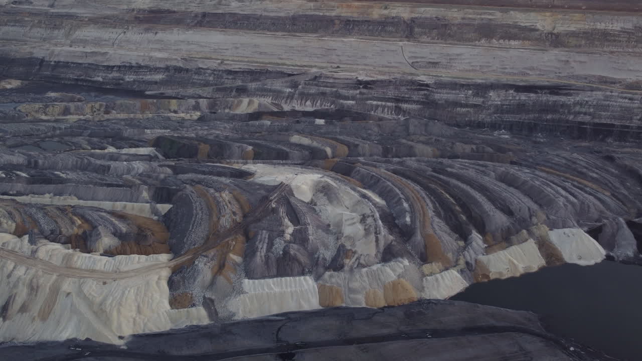 Aerial View of an Open-Pit Coal Mine