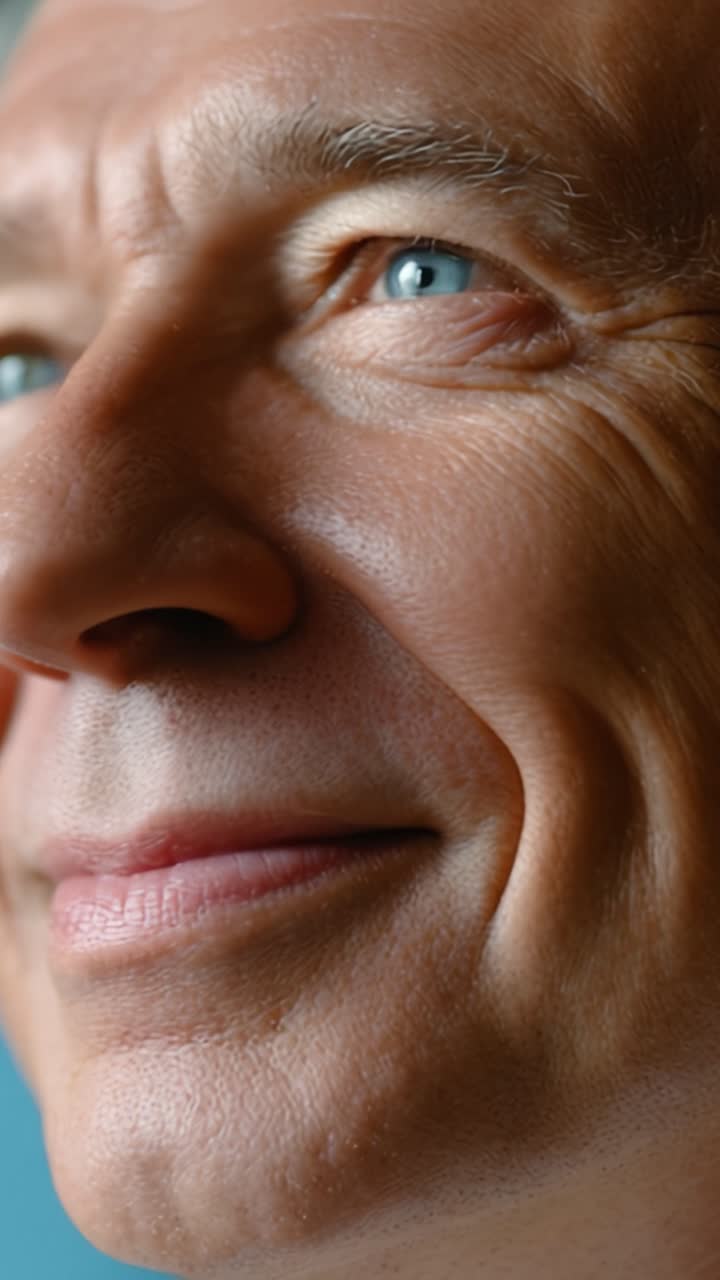 A Friendly Smile: Capturing the Essence of Joy and Positivity Through the Close-Up of a Person's Face, Emphasizing Emotion and Connection in Their Gaze