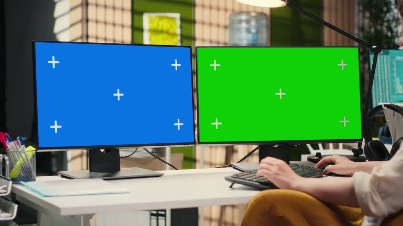 Enterprise consultant examining financial graphs next to mockup