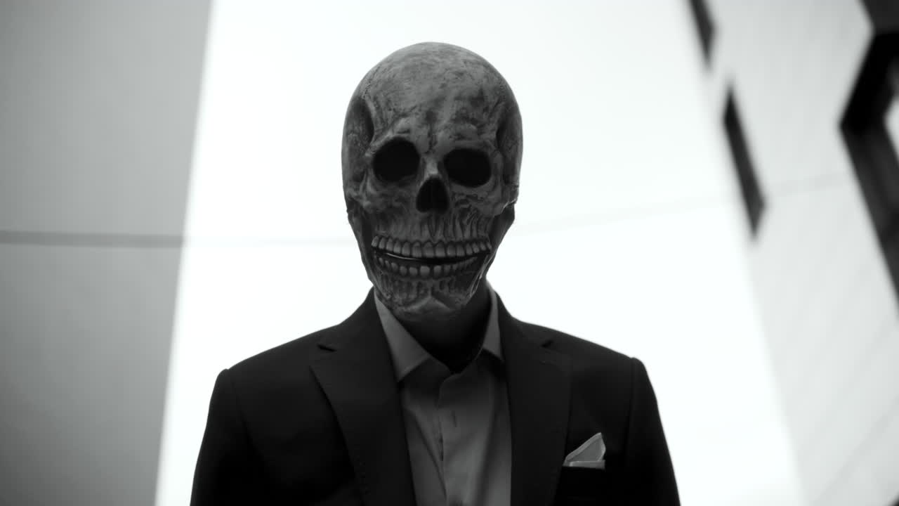 Man in Skull Mask