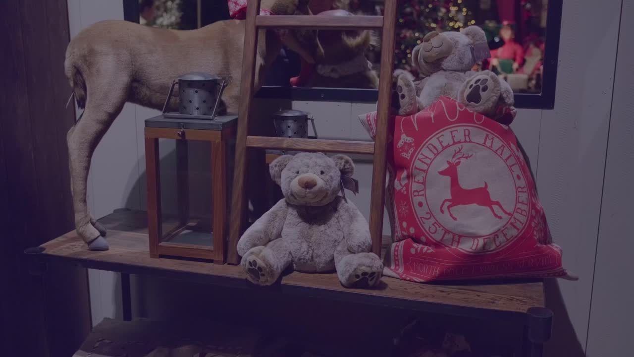 Christmas pillow, ladder and dolls in Schilliger in Gland Switzerland