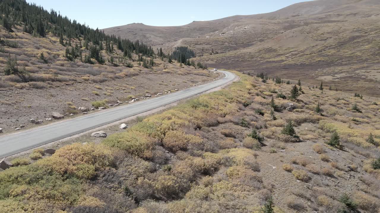 Scenic Mountain Road Trip in Autumn