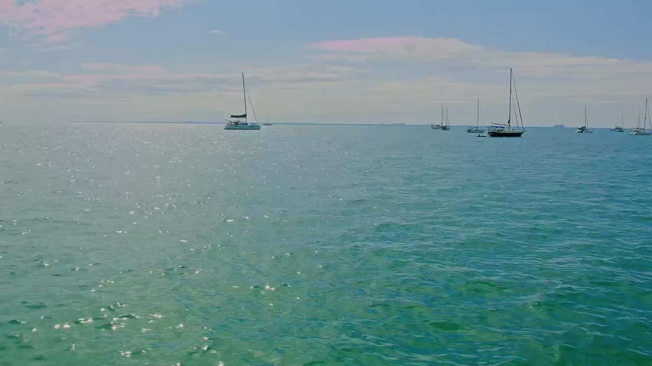 barcos en el ocan florida clave biscayne